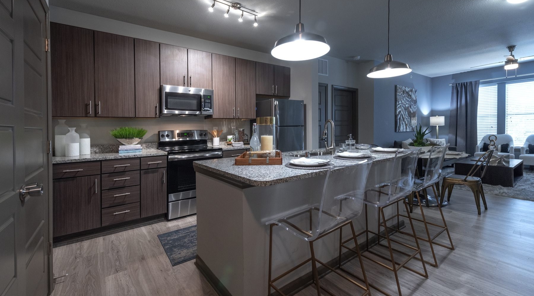 kitchen with wood cabinets and stainless steel appliances