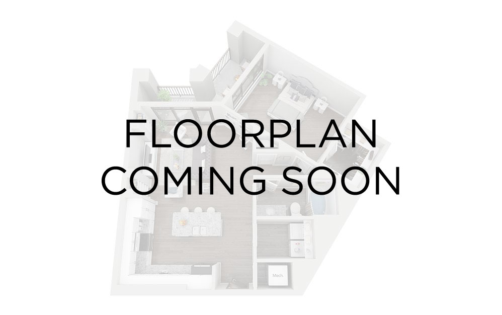 Atticus - 1 bedroom floorplan layout with 1 bathroom and 678 square feet